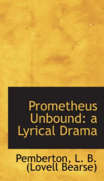 prometheus unbound a lyrical drama_cover