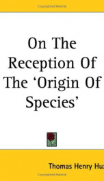 On the Reception of the 'Origin of Species'_cover
