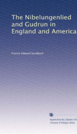 the nibelungenlied and gudrun in england and america_cover