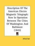 description of the american electro magnetic telegraph now in operation between_cover