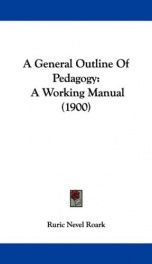 a general outline of pedagogy a working manual_cover