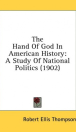 the hand of god in american history a study of national politics_cover