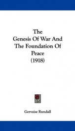 the genesis of war and the foundation of peace_cover