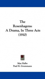 the rosenhagens a drama in three acts_cover