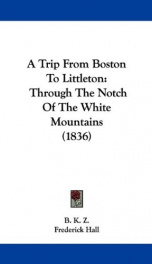 a trip from boston to littleton through the notch of the white mountains_cover