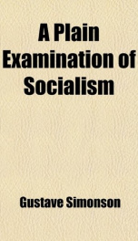 a plain examination of socialism_cover