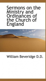 sermons on the ministry and ordinances of the church of england_cover
