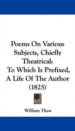 poems on various subjects chiefly theatrical_cover