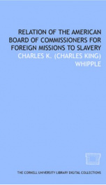 relation of the american board of commissioners for foreign missions to slavery_cover
