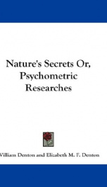 natures secrets or psychometric researches_cover