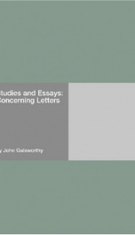 Studies and Essays: Concerning Letters_cover