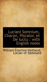 luciani somnium charon piscator et de luctu with english notes_cover