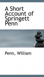 a short account of springett penn_cover