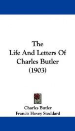 the life and letters of charles butler_cover