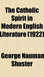 the catholic spirit in modern english literature_cover