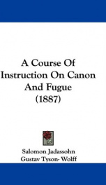 a course of instruction on canon and fugue_cover