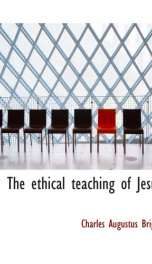 the ethical teaching of jesus_cover