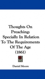 thoughts on preaching specially in relation to the requirements of the age_cover
