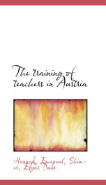 the training of teachers in austria_cover