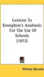 lexicon to xenophons anabasis for the use of schools_cover