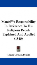 mans responsibility in reference to his religious belief_cover