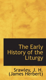 the early history of the liturgy_cover