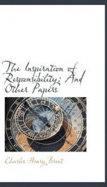 the inspiration of responsibility and other papers_cover