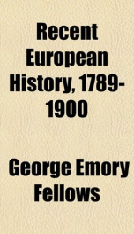recent european history 1789 1900_cover