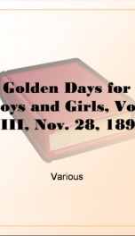 Golden Days for Boys and Girls, Vol. XIII, Nov. 28, 1891_cover