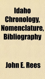 idaho chronology nomenclature bibliography_cover