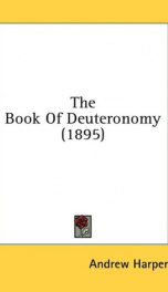the book of deuteronomy_cover