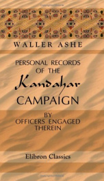 personal records of the kandahar campaign by officers engaged therein_cover