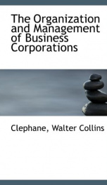 the organization and management of business corporations_cover