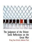 the judgment of the orient some reflections on the great war_cover