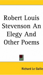 Robert Louis Stevenson, an Elegy; and Other Poems_cover