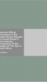 Selected Official Documents of the South African Republic and Great Britain_cover