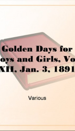 Golden Days for Boys and Girls, Vol. XII, Jan. 3, 1891_cover