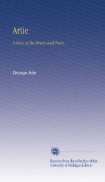 artie a story of the streets and town_cover