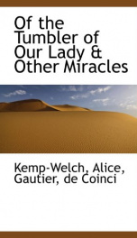 of the tumbler of our lady other miracles_cover