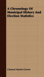 a chronology of municipal history and election statistics_cover