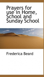 prayers for use in home school and sunday school_cover