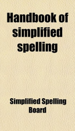 handbook of simplified spelling_cover