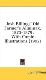 josh billings old farmers allminax 1870 1879 with comic illustrations_cover