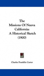 the missions of nueva california_cover