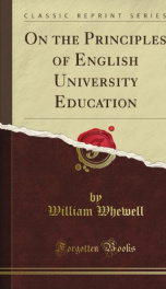 on the principles of english university education_cover