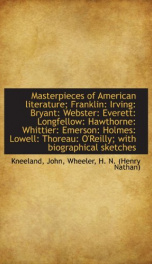 masterpieces of american literature franklin irving bryant webster everett_cover