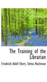 the training of the librarian_cover