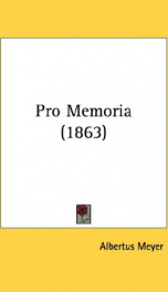 pro memoria_cover