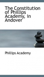 the constitution of phillips academy in andover_cover