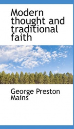 modern thought and traditional faith_cover
